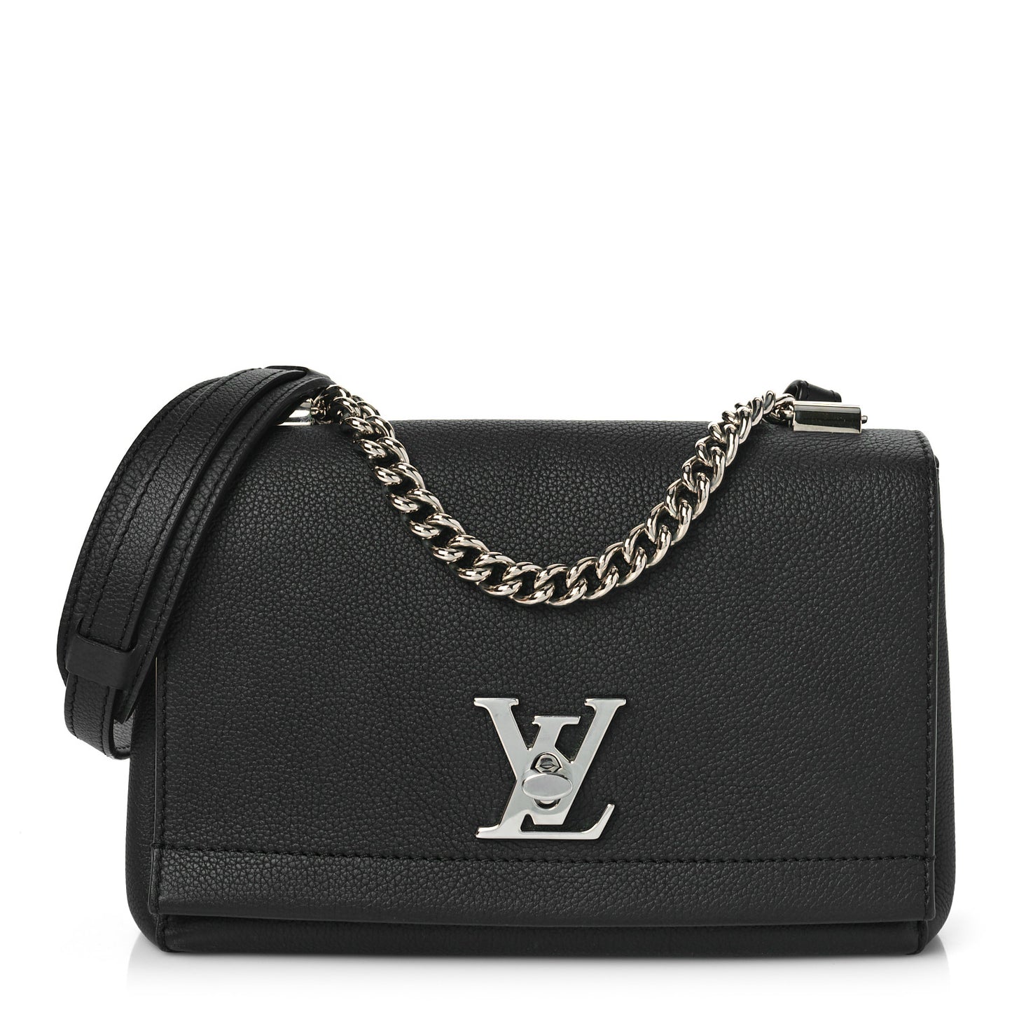 Calfskin Lockme II Chain Bag BB Black
