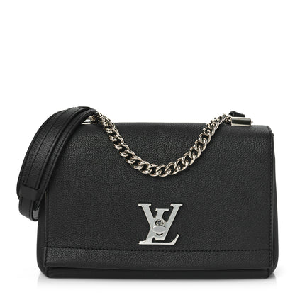 Louis Vuitton Calfskin Lockme II Chain Bag BB Black 1 of 9