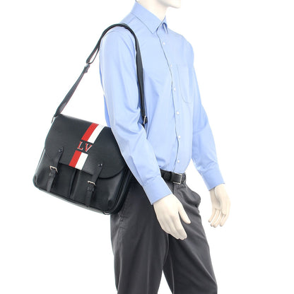 Louis Vuitton Epi Christopher Messenger Navy Stripes 2 of 7