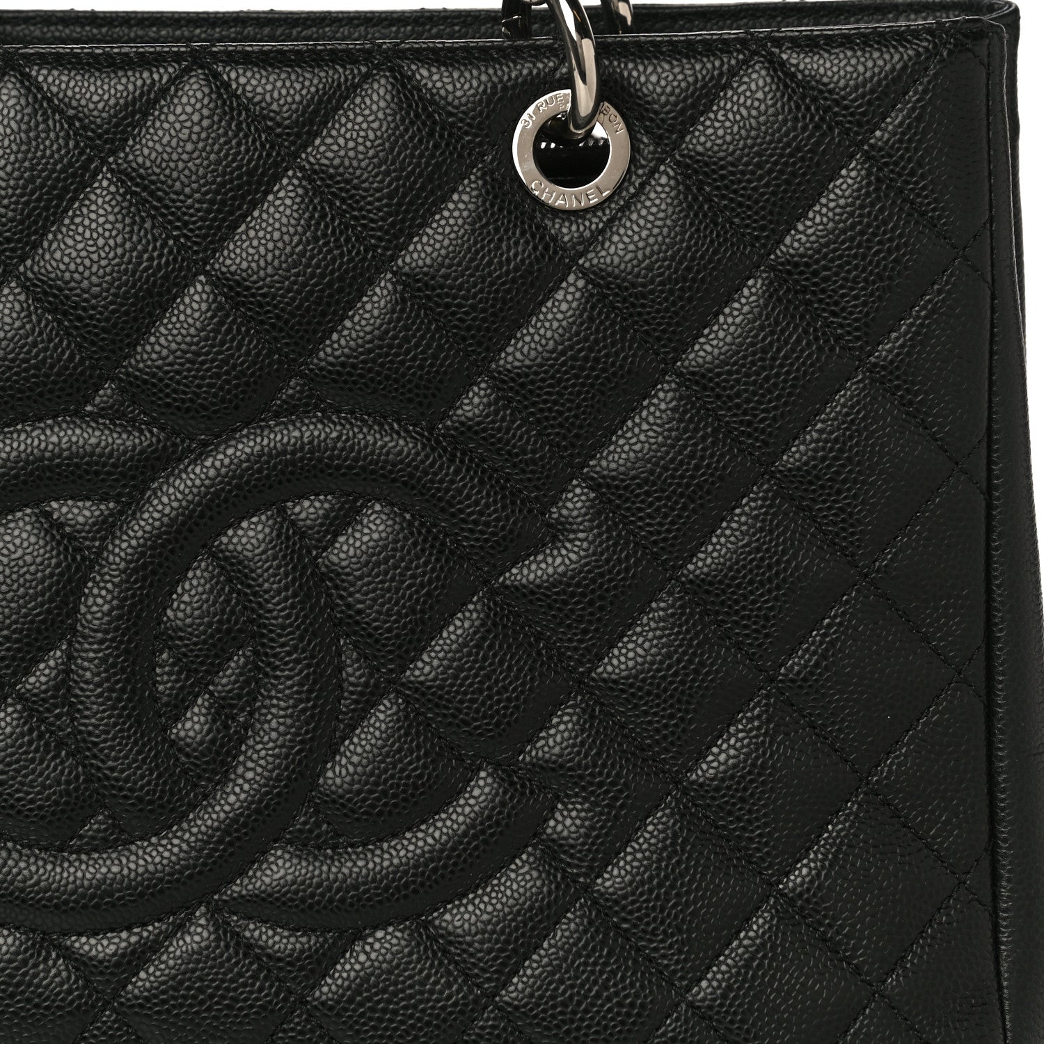 Chanel Caviar Quilted Grand Shopping Tote GST Black 11 of 11