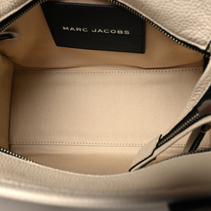 Marc Jacobs Grained Calfskin Colorblock Mini The Tote Bag Ivory Multi 5 of 9
