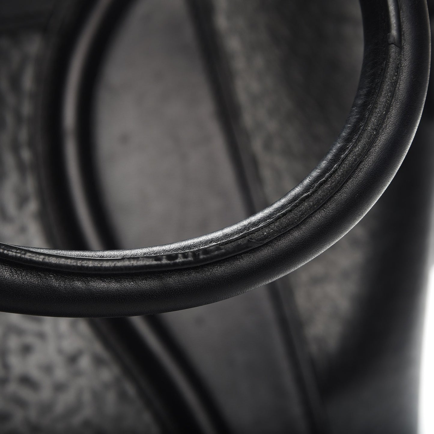 Calfskin Astrakhan Embossed Mini Luggage Black