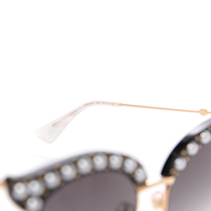 Gucci Pearl Cat Eye Sunglasses GG0212S Black 5 of 7