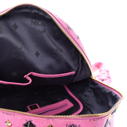 MCM Visetos Studded Medium Stark M Backpack Pink 5 of 16