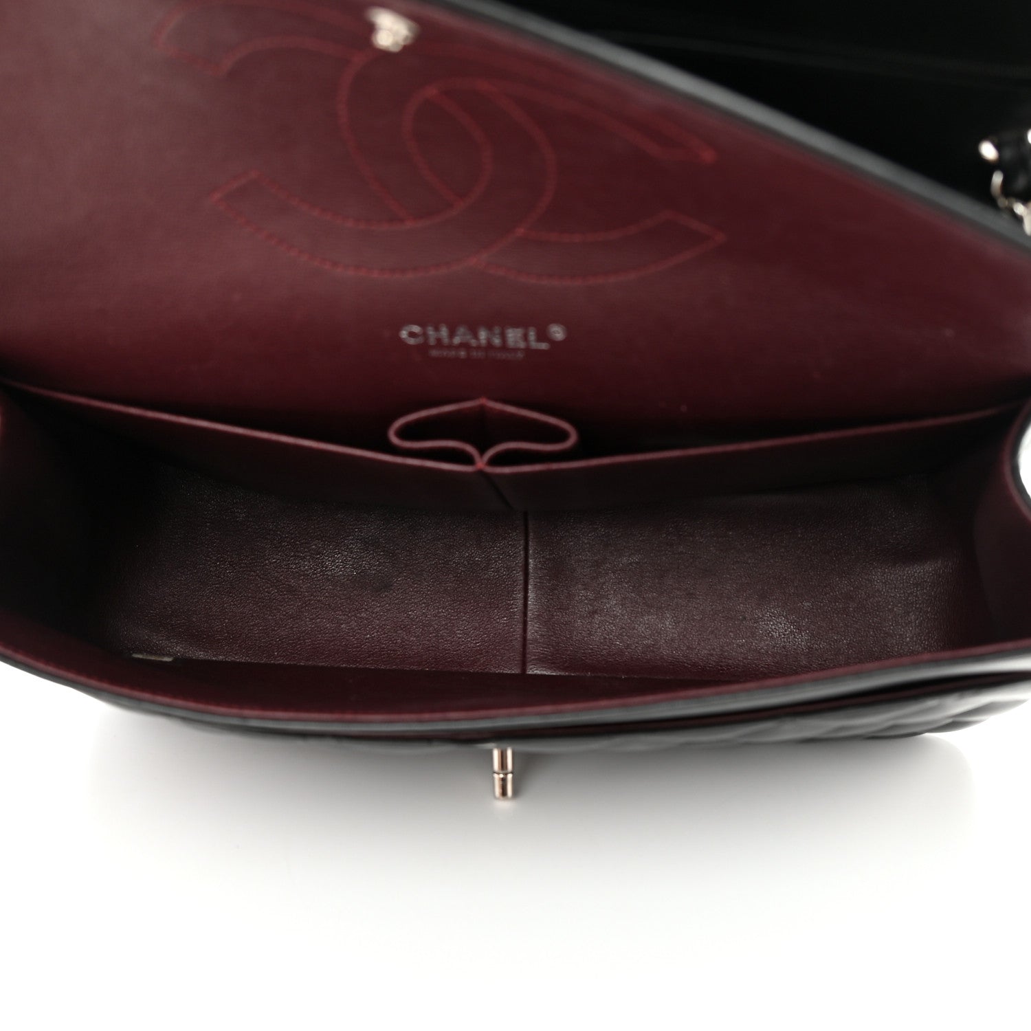 Chanel Lambskin Quilted Jumbo Double Flap Black 5 of 19