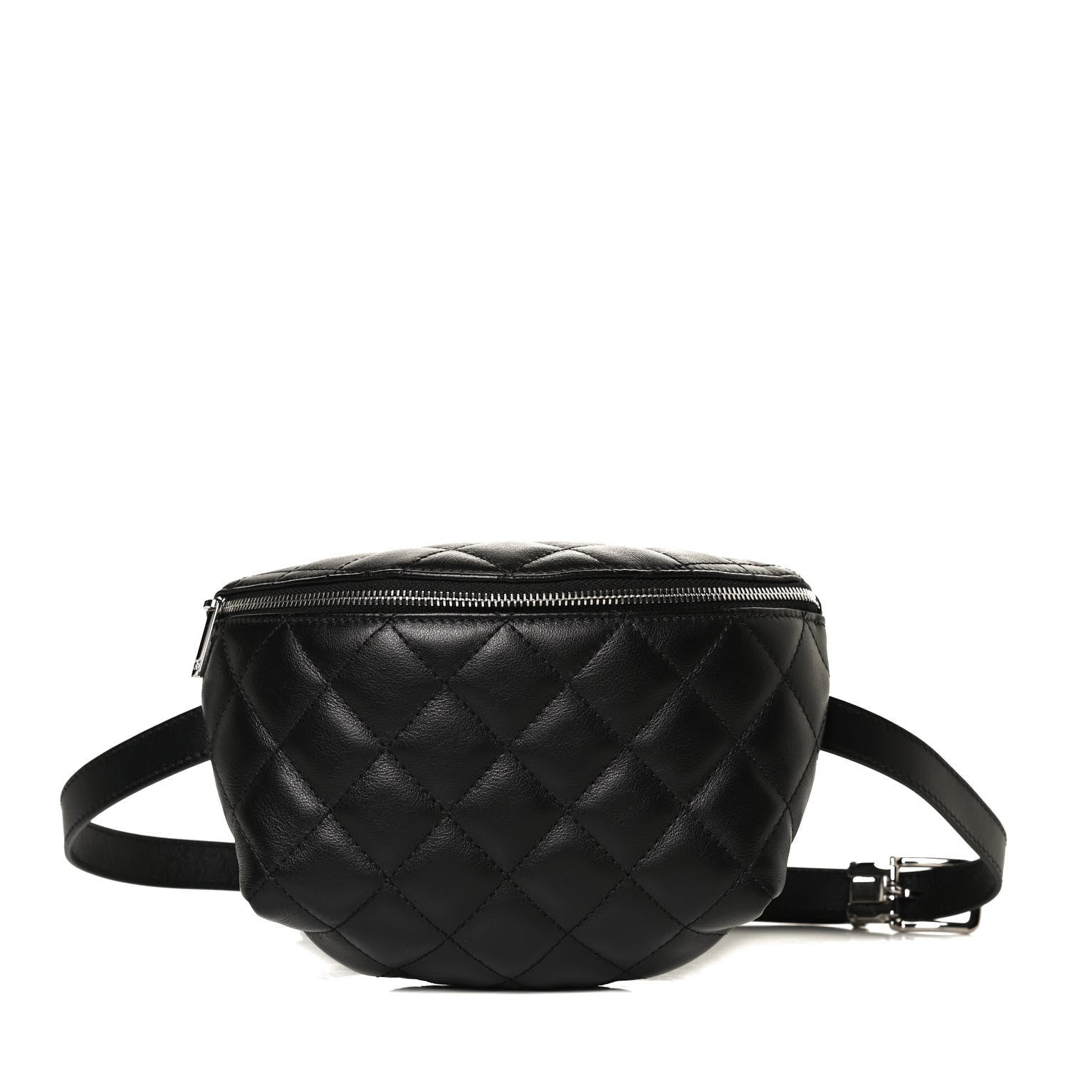 Chanel Lambskin Quilted Waist Belt Bag Black 1 of 12