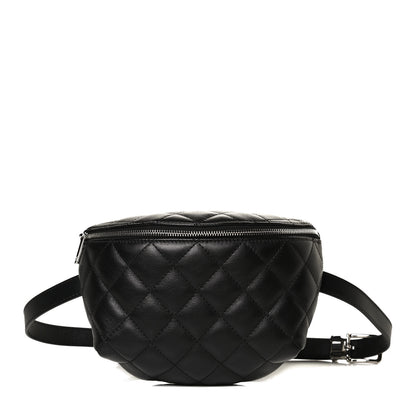 Chanel Lambskin Quilted Waist Belt Bag Black 1 of 12