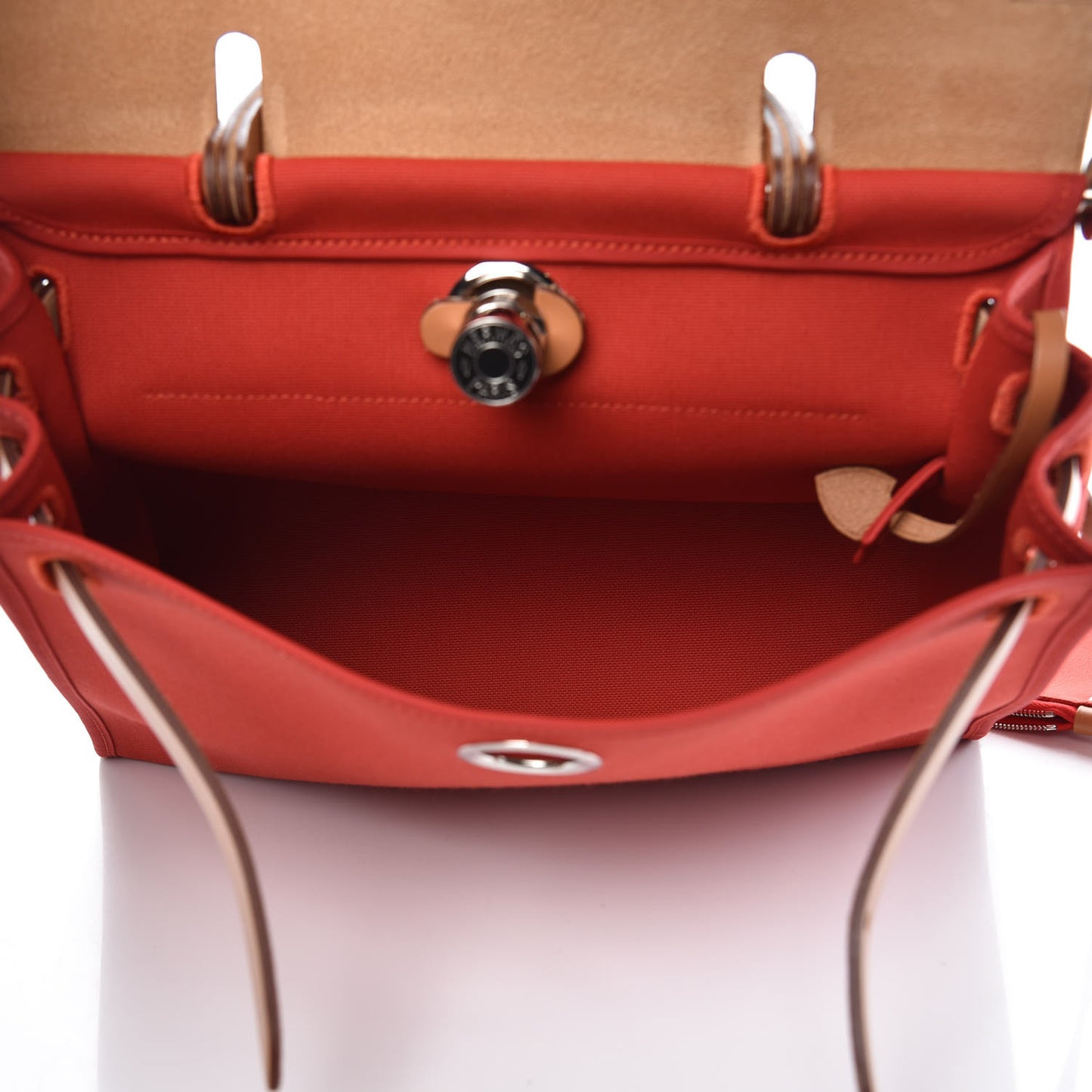 Vache Hunter Toile Herbag Zip 31 PM Rouge Tomate Natural