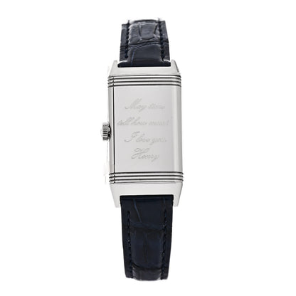 Jaeger-LeCoultre Stainless Steel Alligator Diamond 20mm Reverso One MonoFace Quartz Watch Q3288420 3 of 7