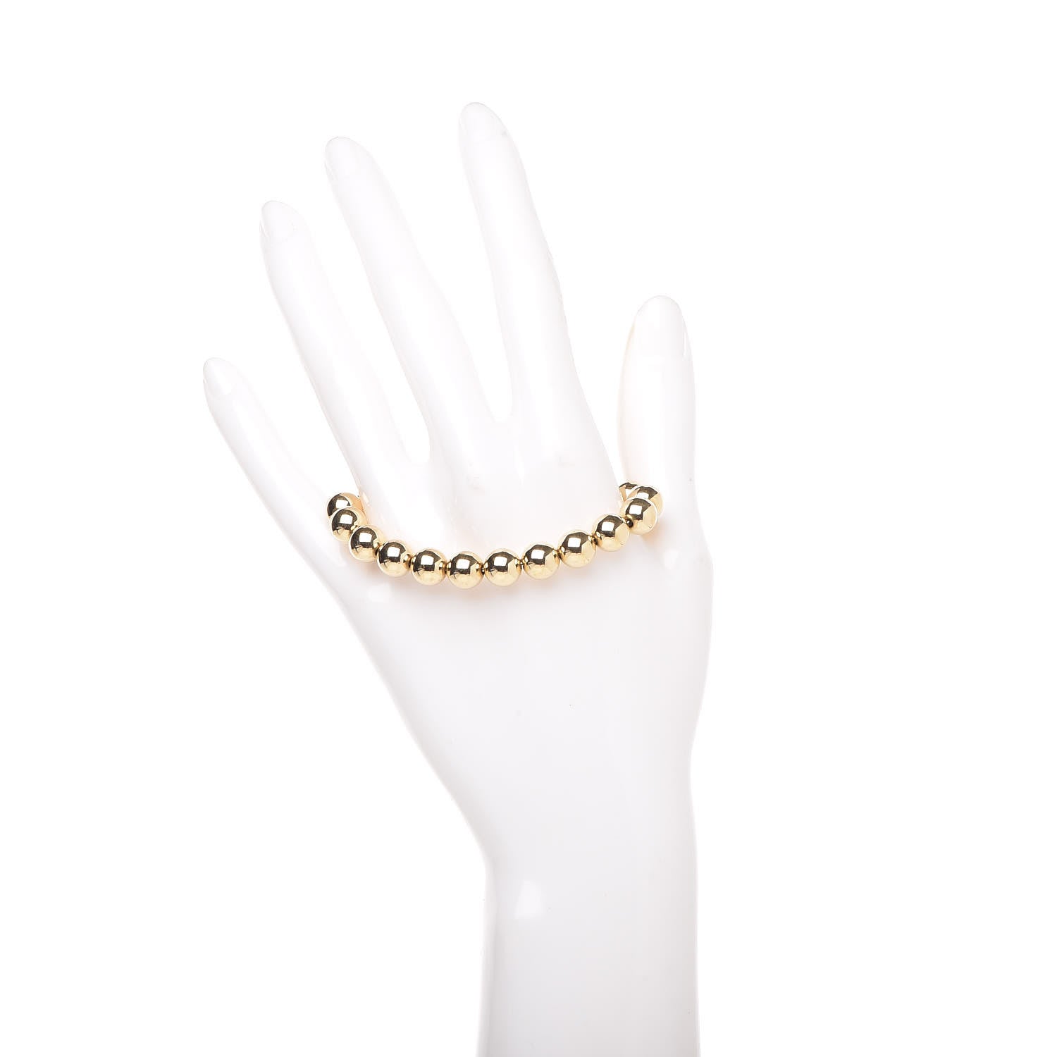 Tiffany 18K Yellow Gold 8mm HardWear Ball Bracelet 2 of 6
