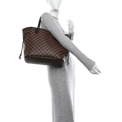 Louis Vuitton LOUIS VUITTON Damier Ebene Neo Neverfull MM Rose Ballerine 2 of 15