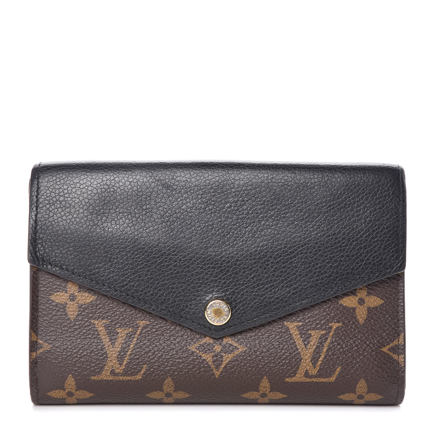 Louis Vuitton Monogram Pallas Compact Wallet Black 1 of 11