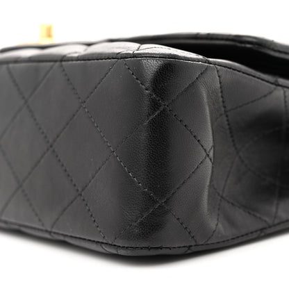 Chanel Lambskin Quilted Medium Double Flap Black 10 of 13