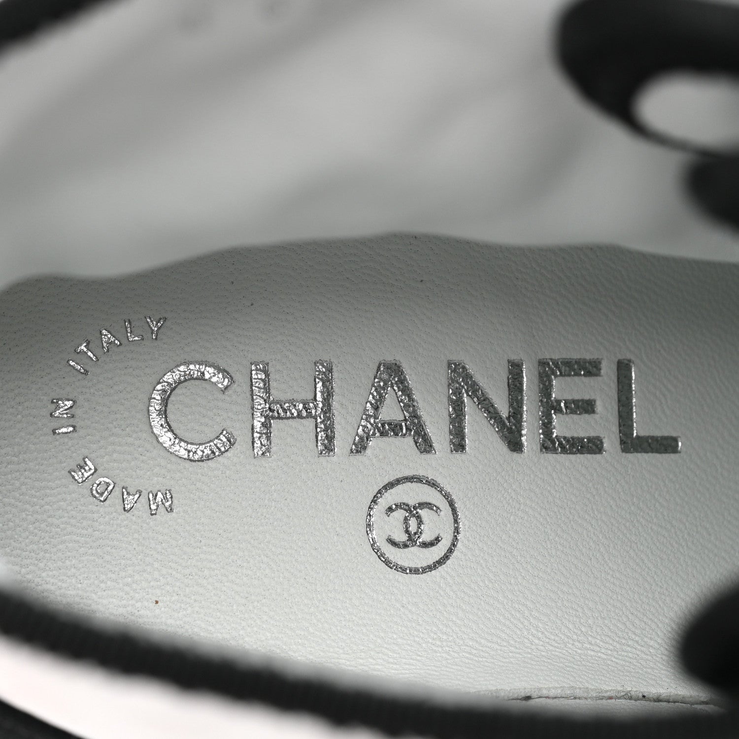 Chanel Fabric Grosgrain Quilted Cap Toe Lace Up Combat Boots 37 White Black 7 of 11