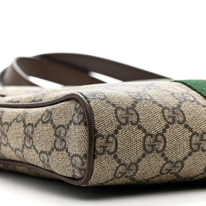 Gucci GG Supreme Monogram Web Small Ophidia Messenger Bag Brown 9 of 17