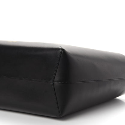 Mansur Gavriel Saffiano Large Shopping Tote Black Royal 10 of 10