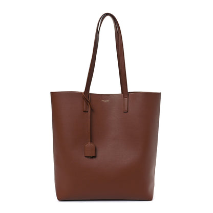 Saint Laurent Calfskin North-South Shopping Tote Brick 1 of 12