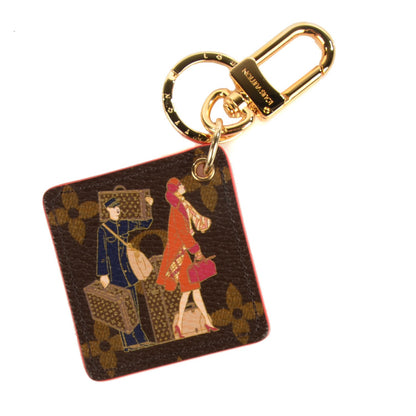 Louis Vuitton Monogram Illustre Groom Bag Charm Key Ring 1 of 8