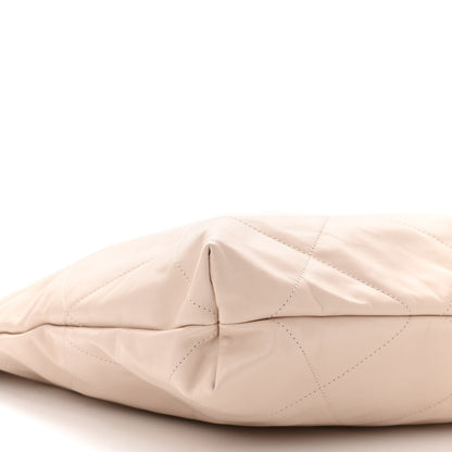 Chanel Shiny Calfskin Quilted Chanel 22 Ecru 9 of 10