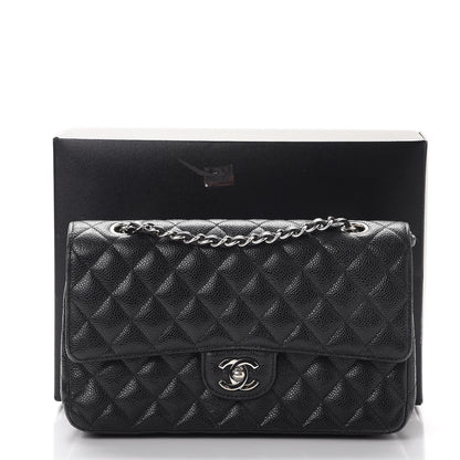 Chanel Caviar Quilted Medium Double Flap Black 19 of 26