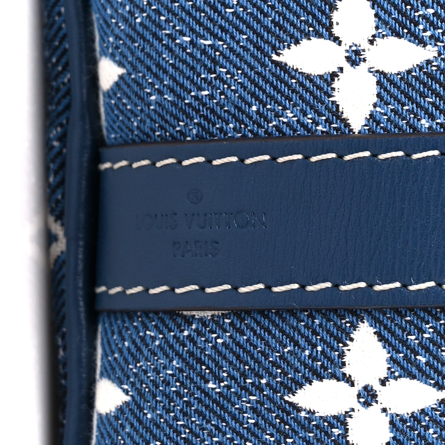 Louis Vuitton Monogram Jacquard Denim Speedy Bandouliere 25 Bleu 9 of 12