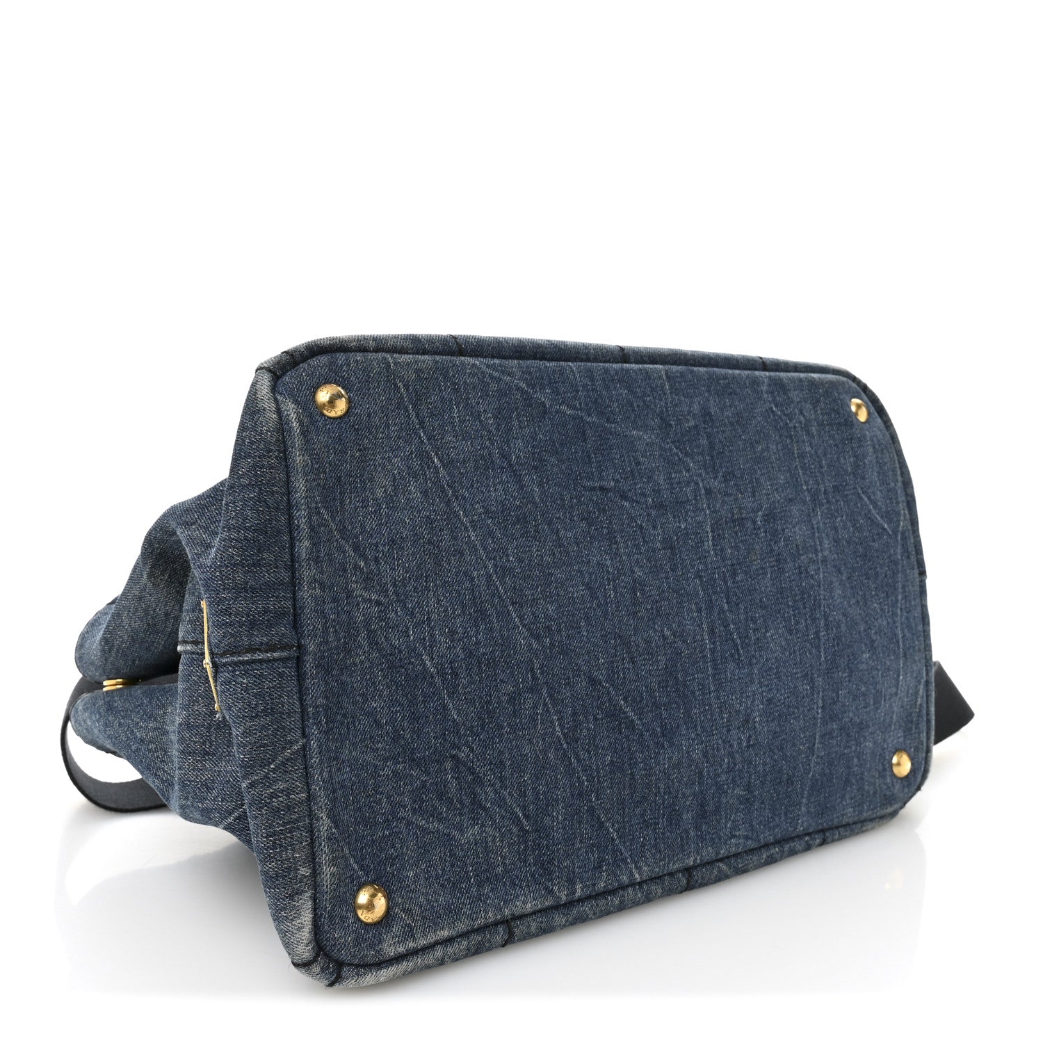 Prada Denim Logo Tote Avio 4 of 10