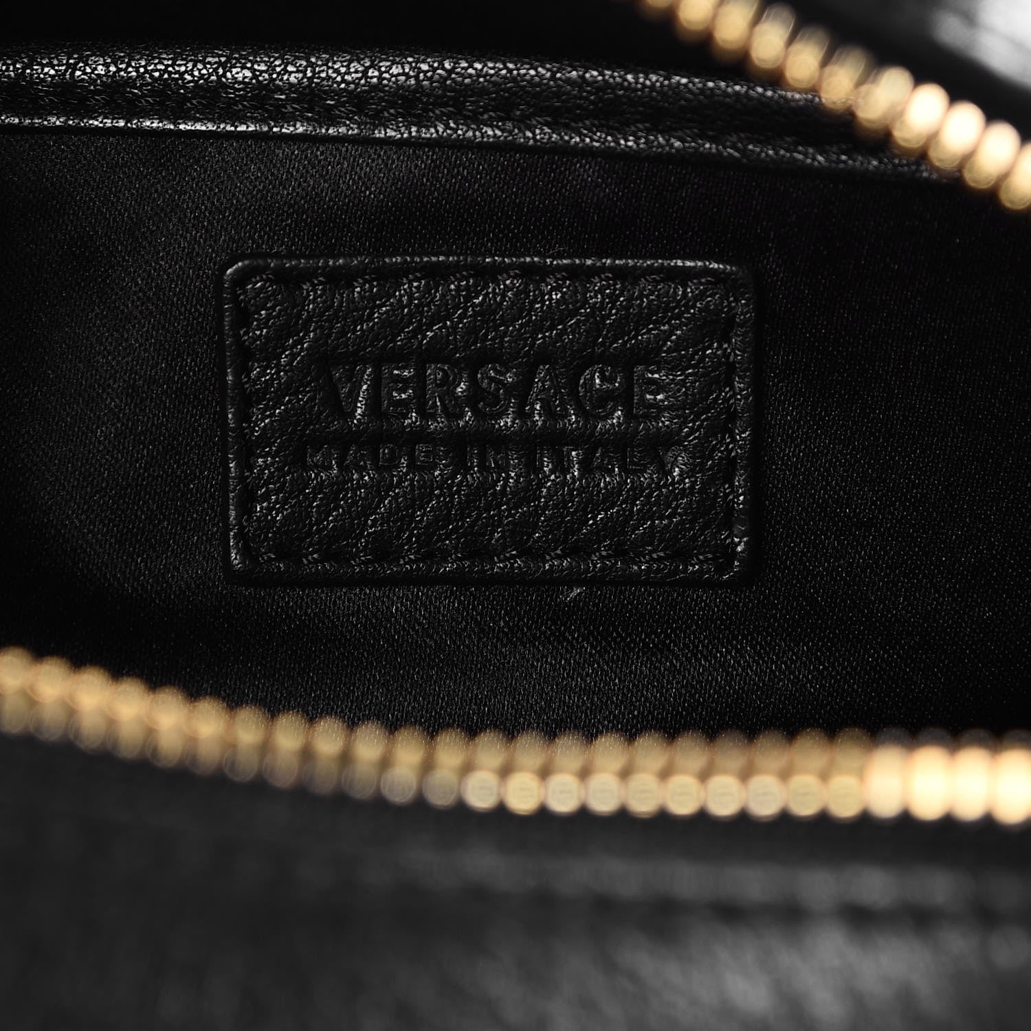 Versace Calfskin Signature Duffle Bag Nero Black 7 of 8
