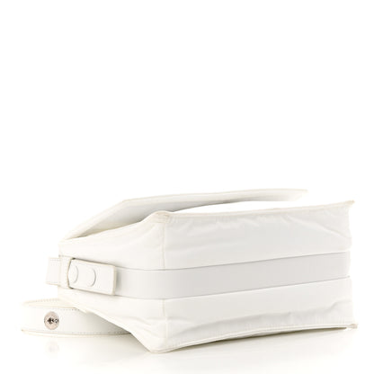 Prada Re-Nylon Vitello Padded Small Flap Shoulder Bag White 4 of 16