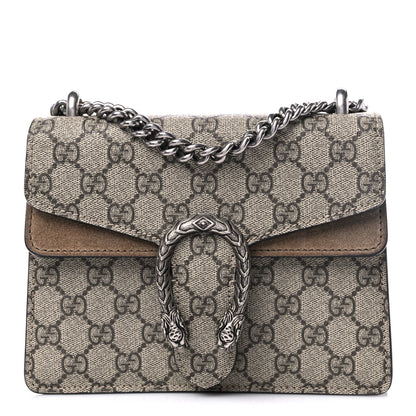 Gucci GG Supreme Monogram Mini Dionysus Shoulder Bag Taupe 1 of 8