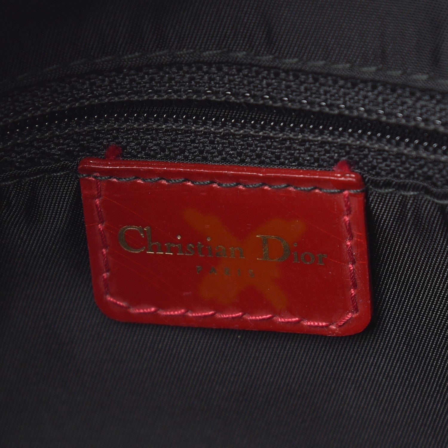 Christian Dior Calfskin Mini Splashed Saddle Bowler Red 8 of 14