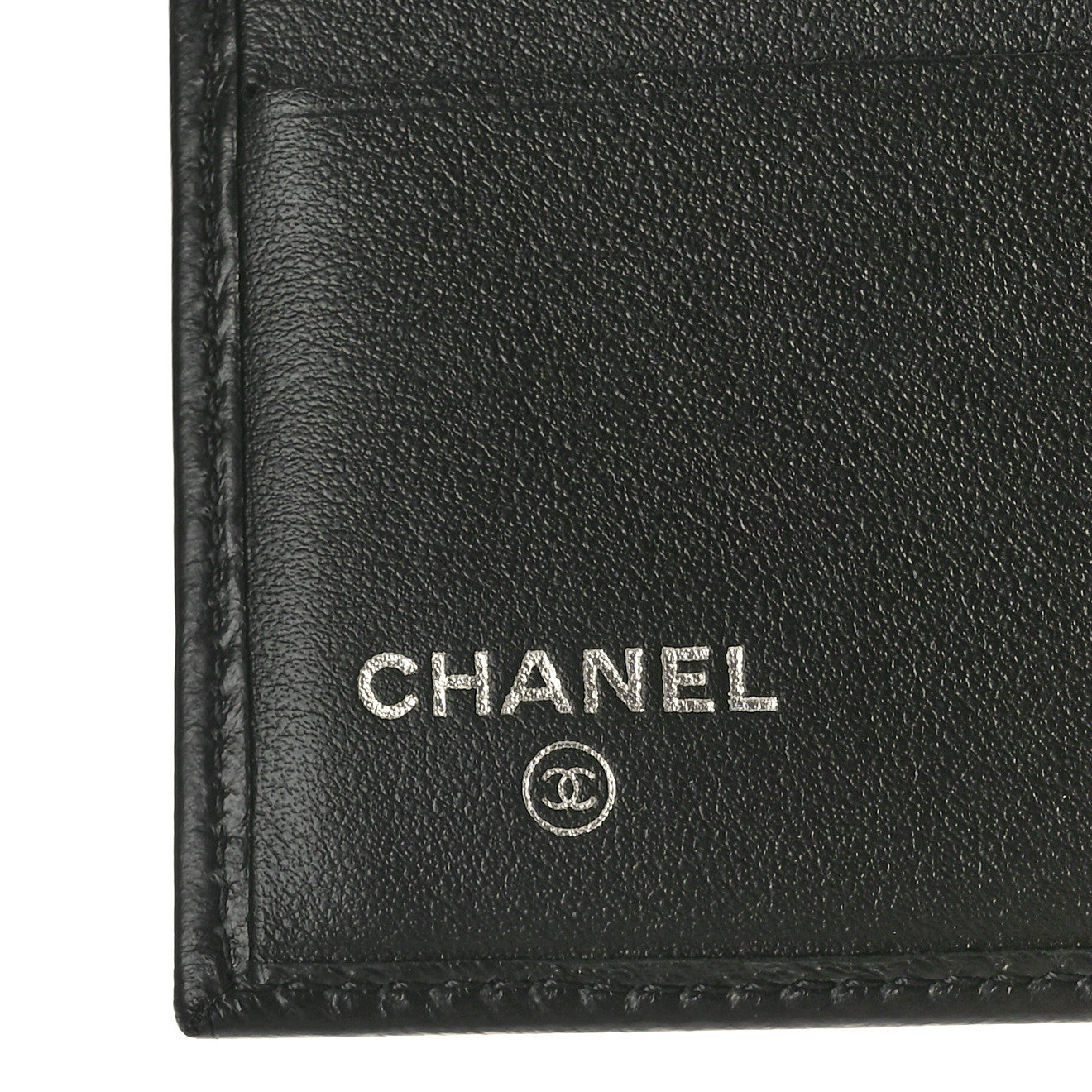 Chanel Calfskin Quilted Mens Small Pour Monsieur Wallet Black 6 of 9