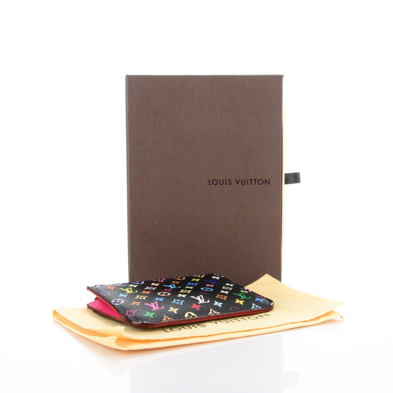 Louis Vuitton Monogram Multicolor Key Pouch Black Grenade 4 of 7