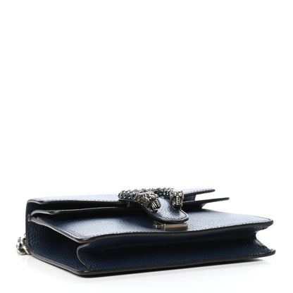 Gucci Dollar Calfskin Crystal Mini Dionysus Shoulder Bag Blue Agata Montana Sapphire 3 of 4