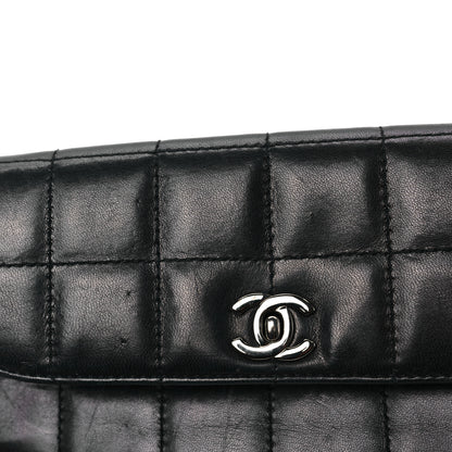 Chanel Lambskin Chocolate Bar Quilted Lambskin 3 Chain Flap Black 9 of 9