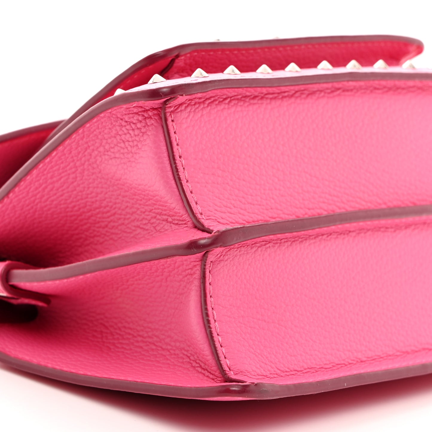 Calfskin Studded Mini Patricia Crossbody Bag Sugar Pink