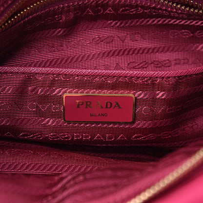 Prada Saffiano Tessuto Nylon Shopping Satchel Ibisco 6 of 12