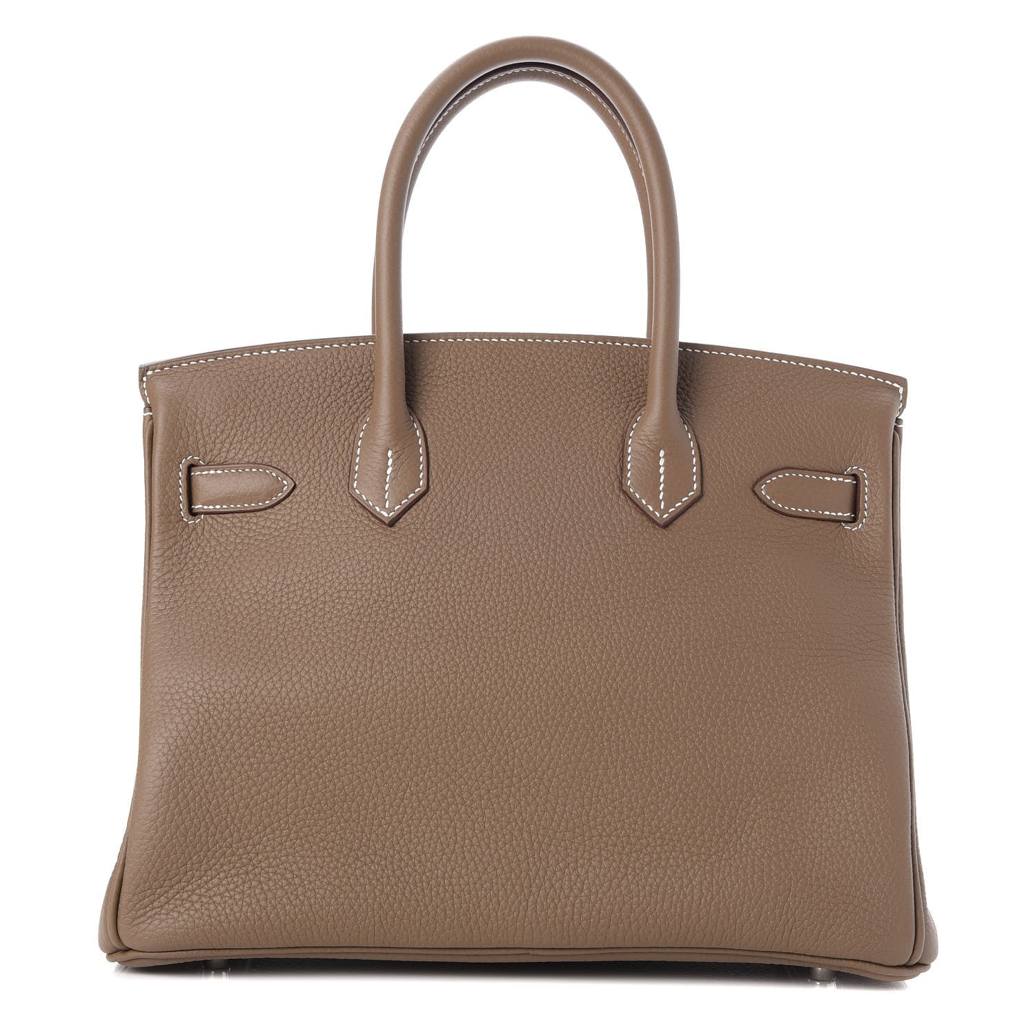 Hermes Taurillon Clemence Birkin 30 Etoupe 4 of 34