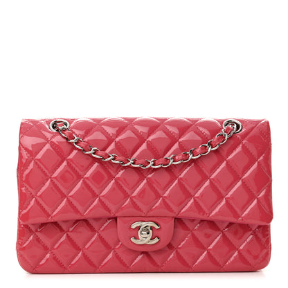 Chanel Patent Calfskin Quilted Medium Double Flap Pink 1 of 14