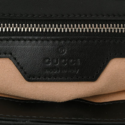 Gucci Calfskin Matelasse Aria Small GG Marmont Shoulder Bag Black 6 of 10