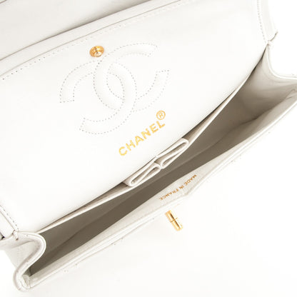 Chanel Lambskin Quilted Small Double Flap White 5 of 7