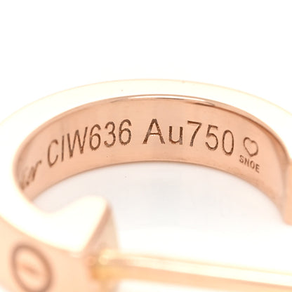 Cartier 18K Pink Gold Small LOVE Hoop Earrings 5 of 8