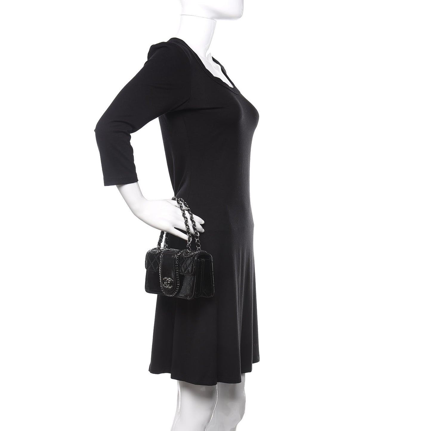 Patent Mini Madison Flap Black
