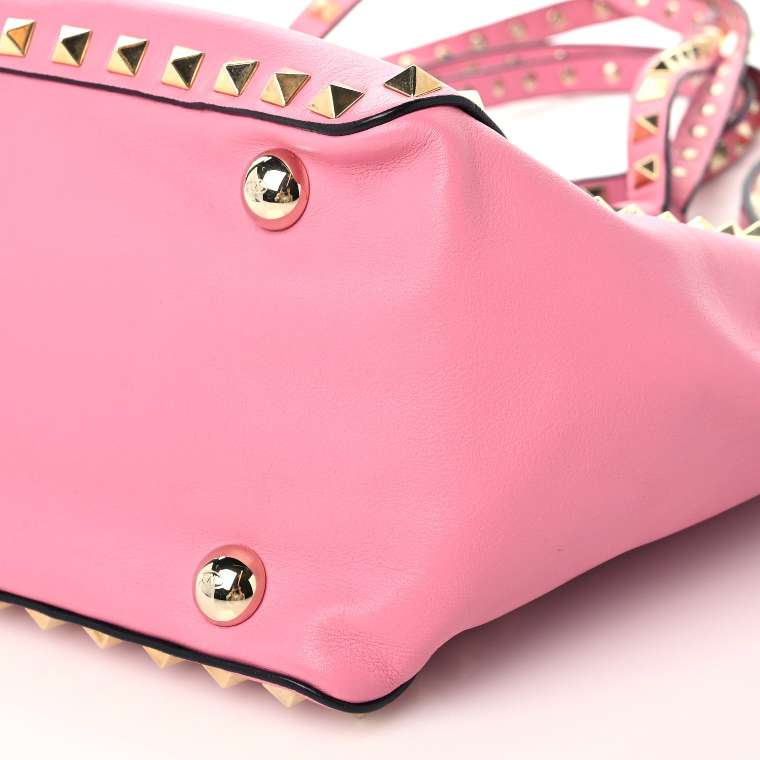 Valentino Garavani Vitello Small Rockstud Tote Ninphea 7 of 10