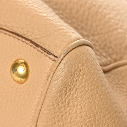 Prada Vitello Daino Top Handle Zip Tote Sughero 7 of 7