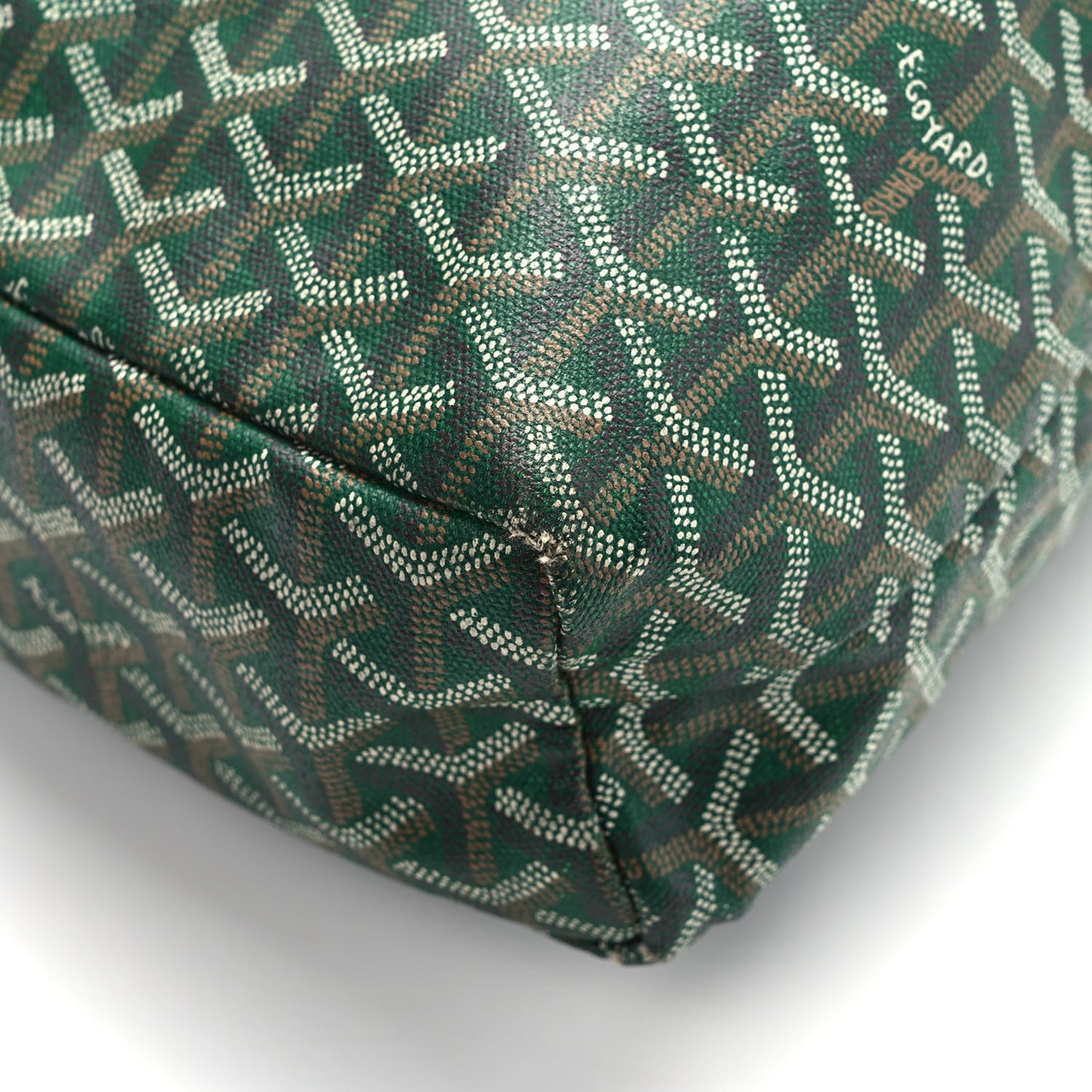 Goyardine Saint Louis Junior Jr PM Tote Green