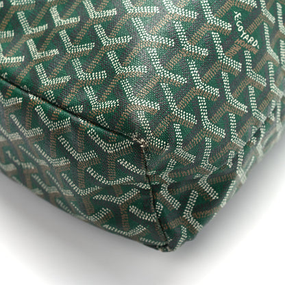 Goyard Goyardine Saint Louis Junior Jr PM Tote Green 10 of 11
