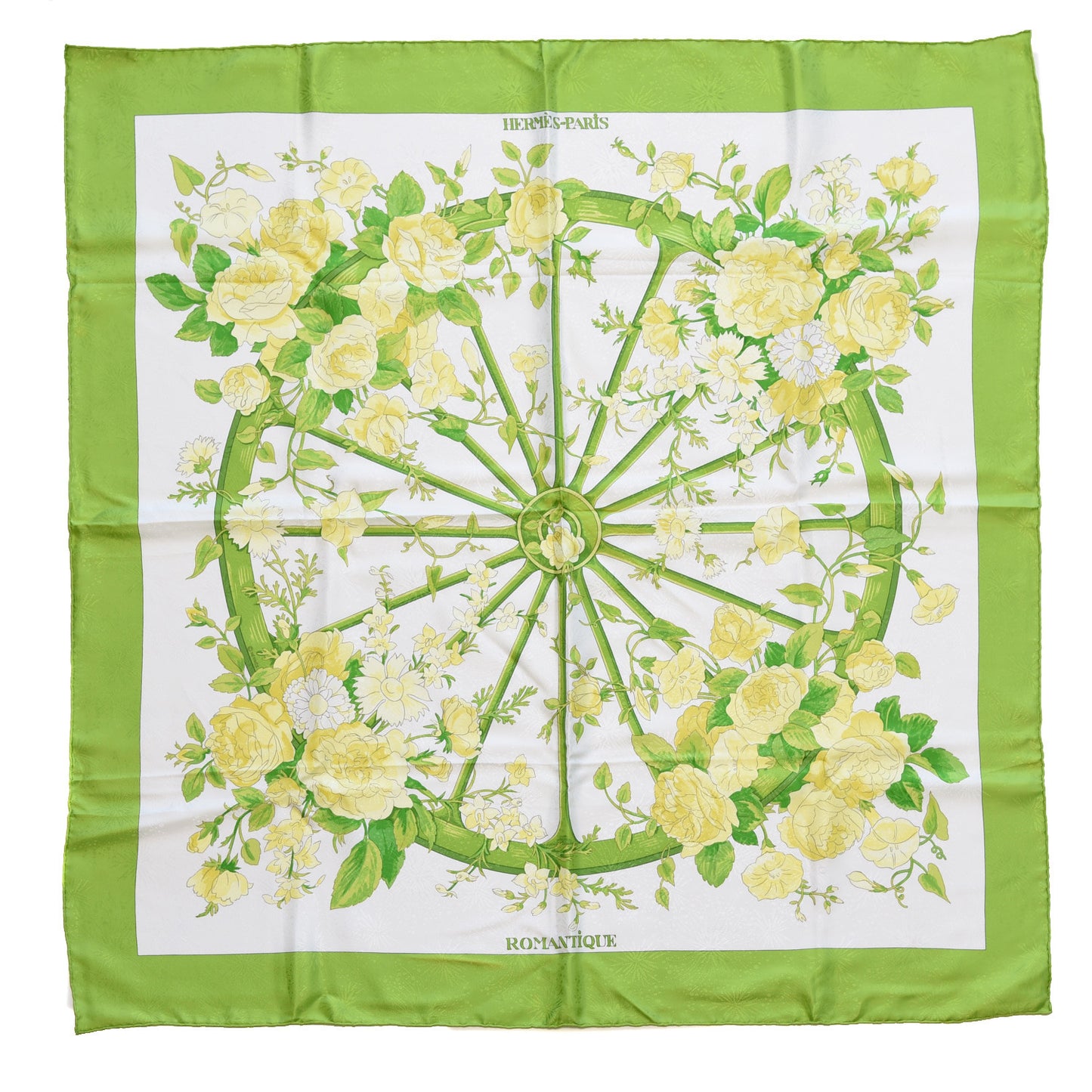 Jacquard Silk Romantique Scarf 90