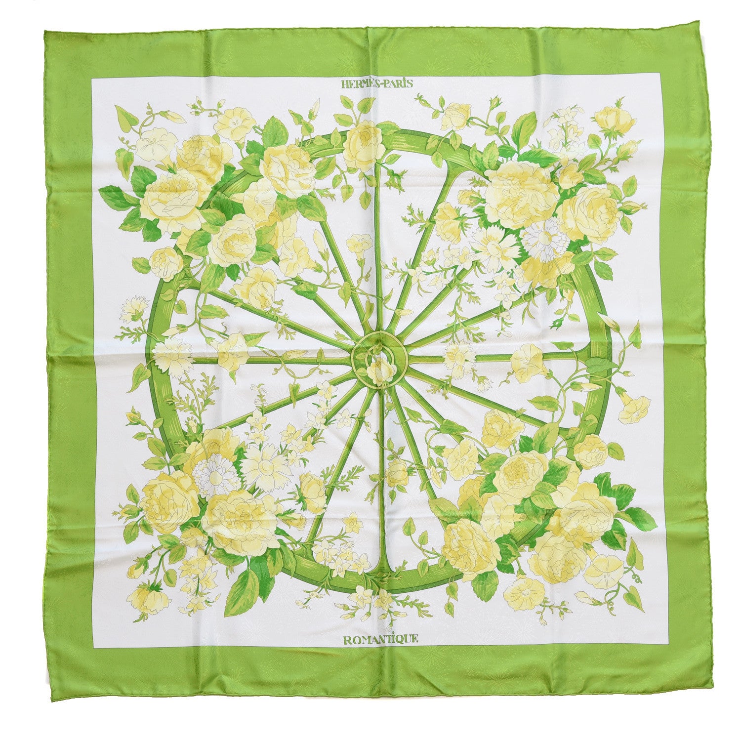 Hermes Jacquard Silk Romantique Scarf 90 1 of 6