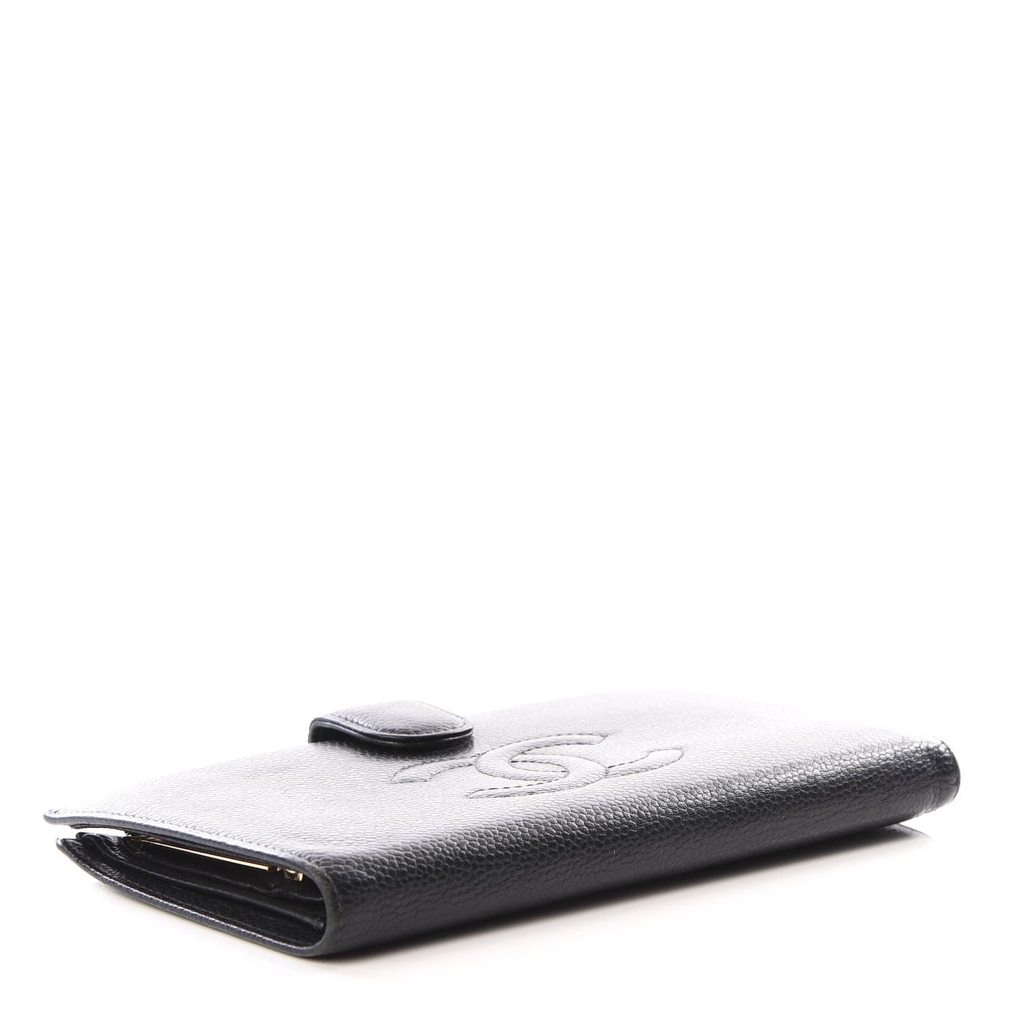 Caviar Timeless CC French Wallet Black
