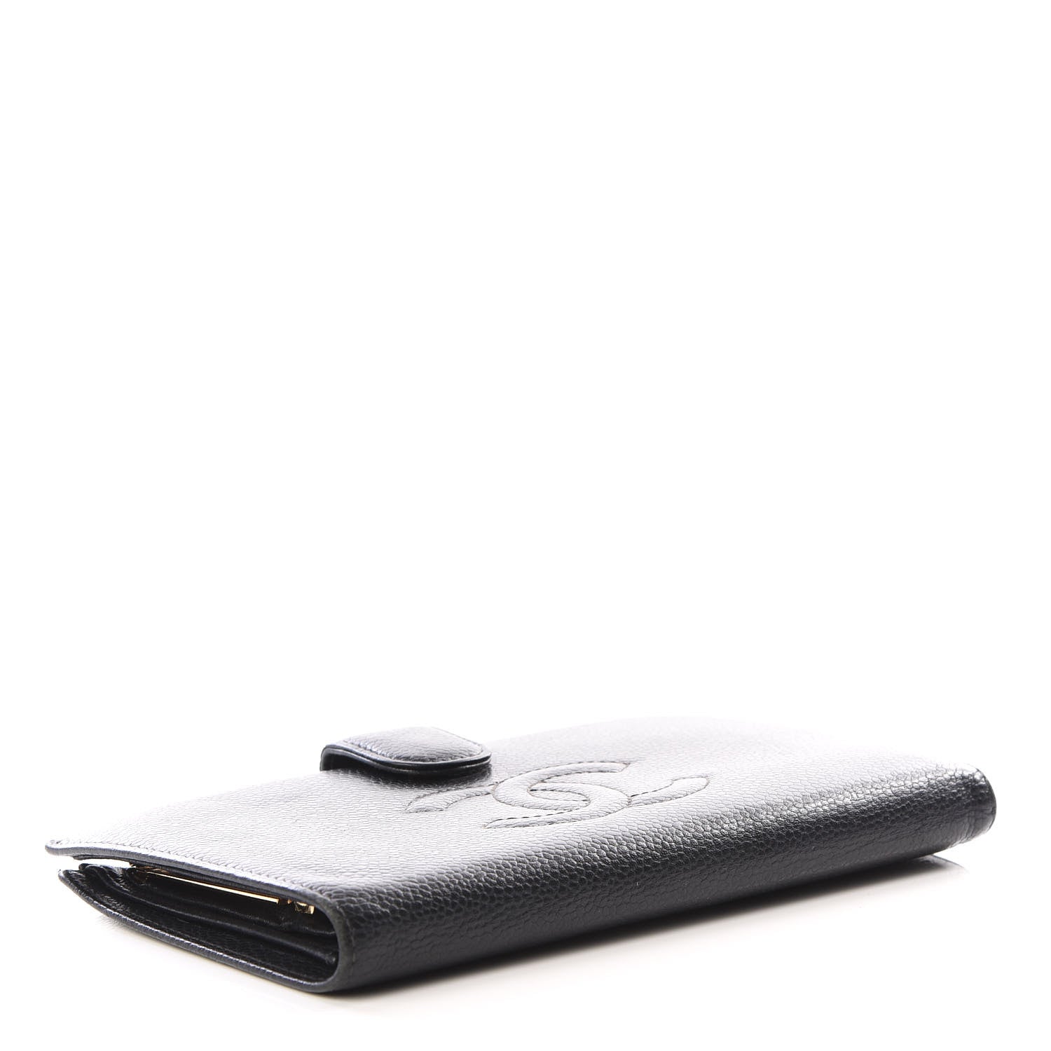 Chanel Caviar Timeless CC French Wallet Black 1 of 10